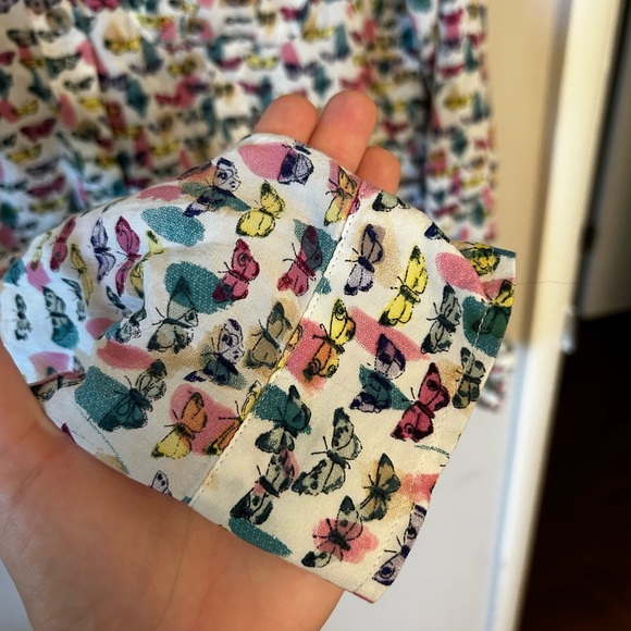 Maeve by Anthropologie Butterfly Button Up Long Sleeve Shirt - Picture 4 of 6